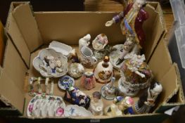 Decorative porcelain (af).