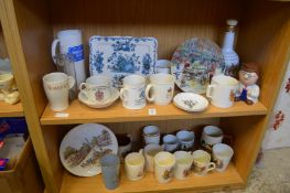 Decorative china to include Commemorative mugs.