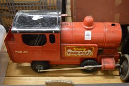 A Tri-ang Puff-Puff tin train and other toys etc.