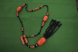 A decorative necklace.
