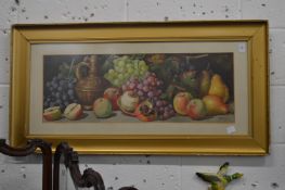 A Dudley, still life of fruit, watercolour.