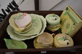 A quantity of Carlton Ware leaf shaped china.