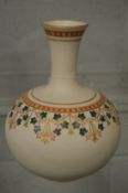 A classical revival painted and gilt decorated parian china vase.