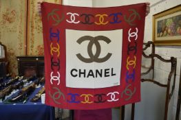 A Chanel Ladies silk head scarf and two similar.
