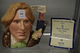 A Royal Doulton large character jug Oscar Wilde D7146.