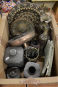 A quantity of Eastern metalware.