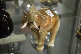 Continental porcelain elephant.