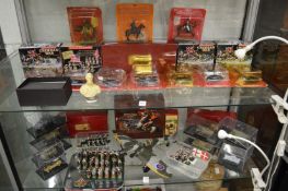 Large collection of military figures, model army vehicles, King and Country boxed figures etc.