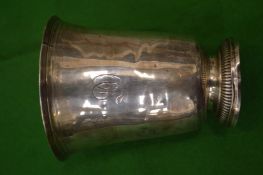 A Continental white metal beaker.