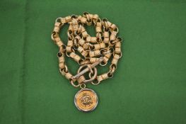 A designer style chunky necklace.