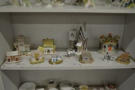 Staffordshire cottages and other items.