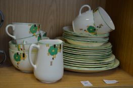 Part Art Deco tea service.