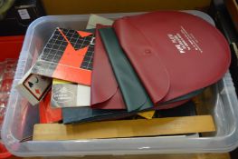 Box of drawing equipment, micrometers etc.