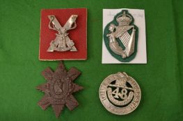 Various cap badges etc.