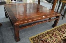 A Chinese square low table.