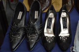 Eight pairs of Ladies designer high heel shoes by Philippe Model and others, size 4 & 5 (35 & 36)