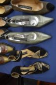 Eight pairs of Ladies designer high heel shoes by Maude Frizon size 4 & 5 (35 & 36)
