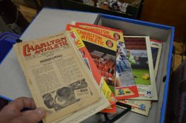 A quantity of stamps, first day covers, football programmes and other sporting programmes.