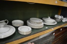 A Royal Doulton Fairfax part dinner service and Noritake part tea service.