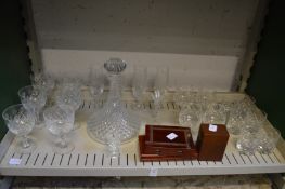 Cut glassware etc.