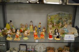 A good collection of Royal Doulton and Beswick Beatrice Potter Winnie the Pooh and Snow White