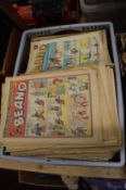 A large quantity of Beano comics 1950's & 60's.