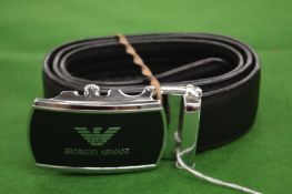 A leather belt.