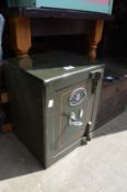A Samuel Withers cast iron safe.
