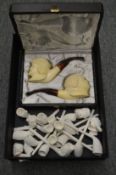 Meerschaum pipes etc.