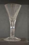 A 19th century wine glass.