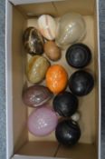 Stone eggs etc.