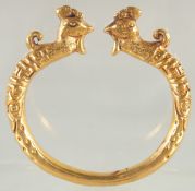 A CHINESE GILT METAL BRACELET.