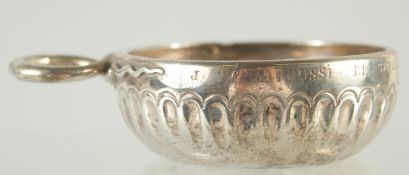 A FRENCH SILVER WINE TASTER.