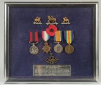 680300 PTE THOMAS JOSEPH VOISEY. D.C.M. 22ND LONDON. A GROUP OF FOUR MEDALS WITH RIBBONS. T 22