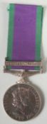 24060 8738 H CORP. W. S. HILLS. K.O.S.B. GOOD SERVICE MEDAL with bar of NORTHERN IRELAND