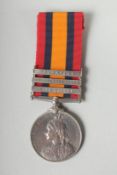 8432. PTE. A GILCREST. ARG SOUTH HIGHLANDERS. QUEEN'S SOUTH AFRICA MEDAL with three bars.