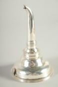 A GEORGE III SILVER WINE FUNNEL. London 1814. Maker: Samuel Vennell.