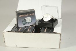 A BOX OF TWELVE JEWELLERY LOOPS.