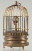 A BIRD CAGE CLOCK 6ins high.