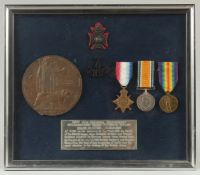 3777 R F N. GEORGE BEAUMONT 9TH LONDON REGT. QUEEN VICTORIA'S RIFLES, KILLED IN ACTION 1ST JULY