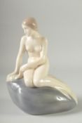 A COPENHAGEN PORCELAIN FIGURE OF THE LITTLE MERMAID. Mark in blue, 4431. 8.5ins high.