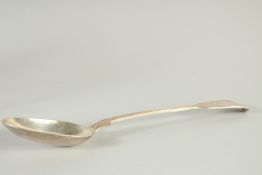 A VICTORIAN SIVER KINGS PATTERN SOUP LADLE. London 1860. Maker, T. H. over T. H.