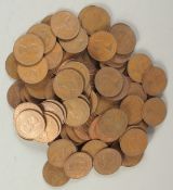 A BAG OF NINETY FIVE PENNIES, mostly Elizabeth II.