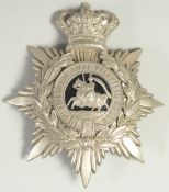 1ST FIFESHIRE RIFLE VOLUNTEER CORPS HELMET PLATE BADGE. 1880 - 1887. 12cm x 10cm