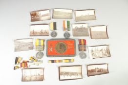 4834. PT. J FARQUARSON. A GROUP OF FOUR MEDALS, 2ND SEAFORTH HIGHLANDERS. QUEENS SOUTH AFRICA MEDAL,