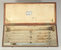 P GRIFFIN & CO. GLASGOW. A CASE OF CHEMICAL APPARATUS. CASE 1ft 7ins long.