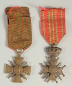 TWO MILITARY MEDALS.