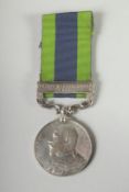 9081 PTE. P...... 1ST BTN HIGHLANDERS. INDIA GENERAL SERVICE MEDAL AND BAR. NORTH WEST FRONTIER,