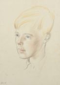 Henry Cotterill Deykin (1905-1989), a head study of a young boy, pencil, dated 18 Nov '45, 13