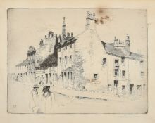 David Young Cameron (1865-1945) Scottish, 'Corner of Rottenrow and Taylor Street, Glasgow', etching,
